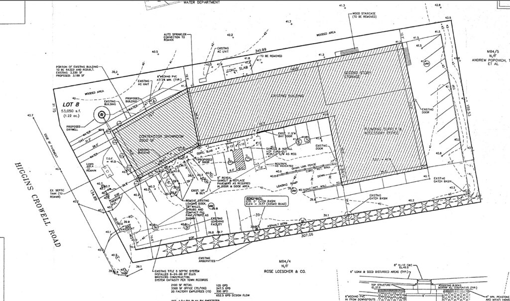 Plan Commercial property at 586 Higgins Crowell Road West Yarmouth MA